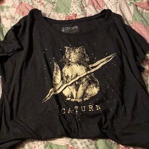 Caturn  🐈🪐 tee! Choke brand t-shirt